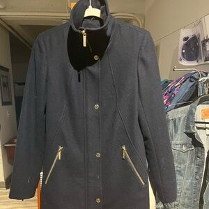 Navy Blue Micheal by Michael Kors wool pea coat sz can